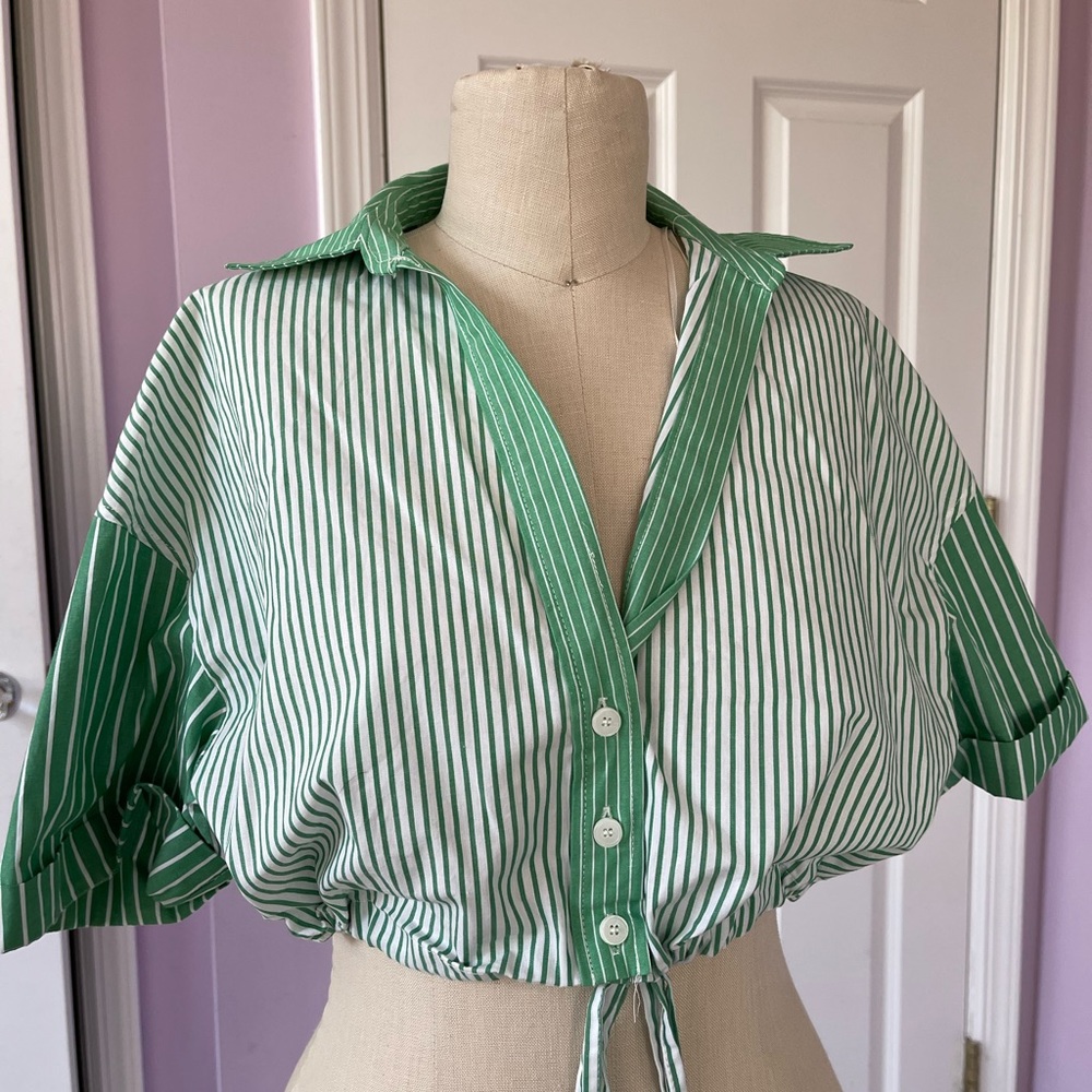 Zara Cropped button down